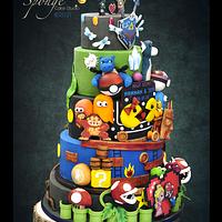 Game wedding cake