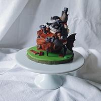 Howl's Moving Castle Cake