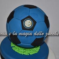 Inter soccer cake