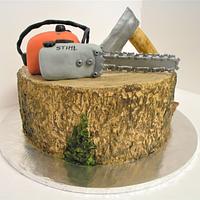 Logging Cake
