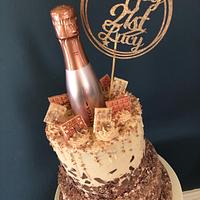 Bottega 21st birthday cake 