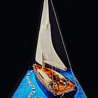 Sailing yacht cake