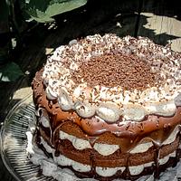 Chocolate Cannoli Cake