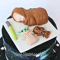 Star Wars Baby Shower Galaxy Cake
