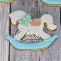 Carousel horse cookies