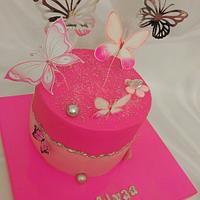 "Butterflies cake"