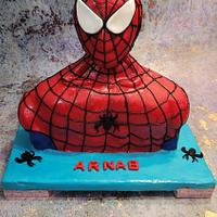 Spider-man Bust Themed Cake 