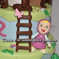 Masha and the bear cake