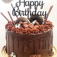 Birthday Chocolate Drip Cake