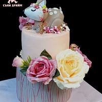 1 st birthday cake for girl 