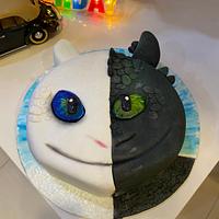 Glow in the Dark cake How to Train Your Dragon