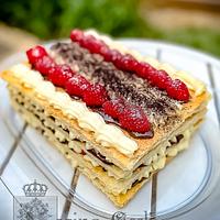 Raspberry-Chocolate Mille-feuille