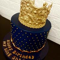 "Crown cake for him"