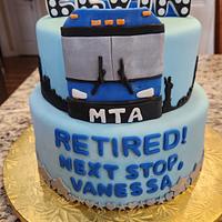 MTA Retirement Cake