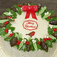 Christmas Wreath Cake