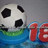 Soccer cake Sampdoria