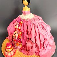Wedding cake bridal shower cake