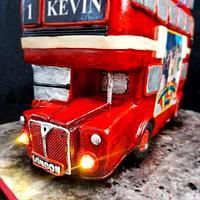 London Bus Cake