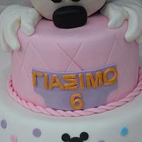 MINNIE MOUSE 2 TIER BIRTHDAY CAKE