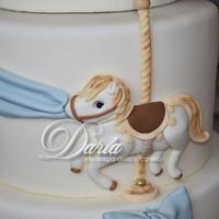 Carousel horses cake