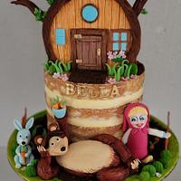 Masha & the bear cake 