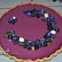 Blueberries modern cake
