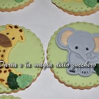 Baby safari cookies