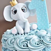 Baby elephant cake