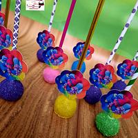 "Trolls cake pops"