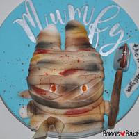 Mumfy the Vampireslayer cake topper - Animares Collaboration - a Cake Collective Collaboration