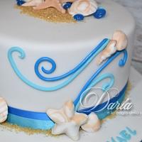 First communion sea themed cake