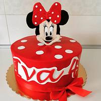 Red Minnie cake