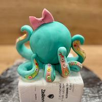 Baby octopus cake topper