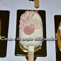 Floral cakepops sicles