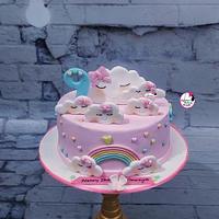 Birthday Cake in Blush Pink