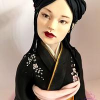 Japanese zen girl