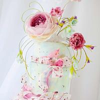 Delicate Floral Cake