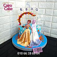Frozen Elsa & ana Cake