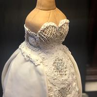 Wedding dress cake 