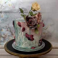 Birthday rose cake