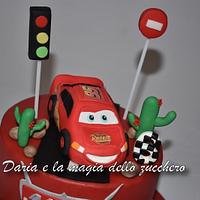 Cars cake and cookies