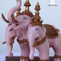 Three Headed Elephant - Thailand - An International Cake Collaboration