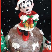 Happy christmas Minny cake 