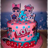 L.O.L. Birthday cake