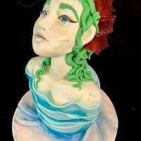 Water Nymph - Myths II cake collaboration 
