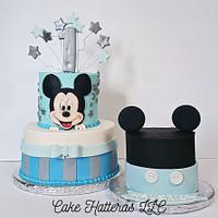 Tiered Mickey Mouse Cake
