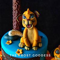Lion king theme cake 