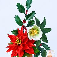 Christmas flowers arrangement