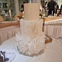 Wafer wedding cake