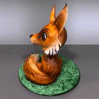 3D Fox Cake